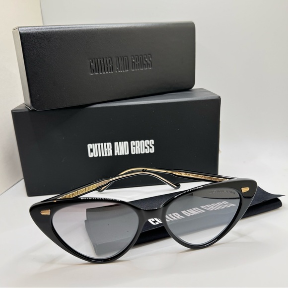Cutler and Gross - Black cat eye sunglasses - 53-15-145 - NWT - Picture 9 of 16